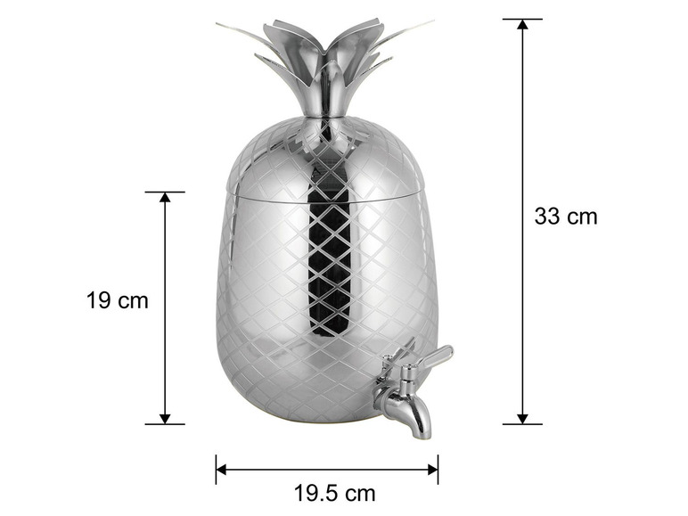 ECHTWERK Ananas Getränkespender 4,7L Bis zu 60% Rabatt