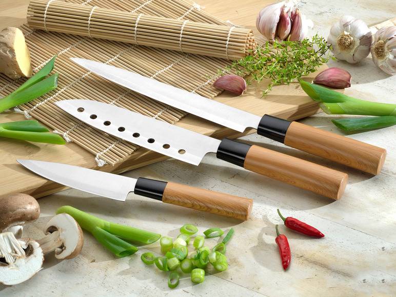 Esmeyer Messerset 3 tlg. im asiatischen Stil Blitzverkäufe