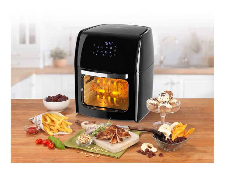 GOURMETmaxx Heißluftfritteuse mit Rotisserie, 1800 W, 12 l Neueste Mode