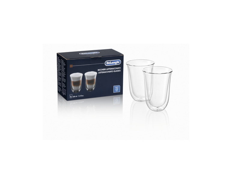 Delonghi Latte Macchiato Gläser, 220 ml, 2er Set Saisonale Angebote