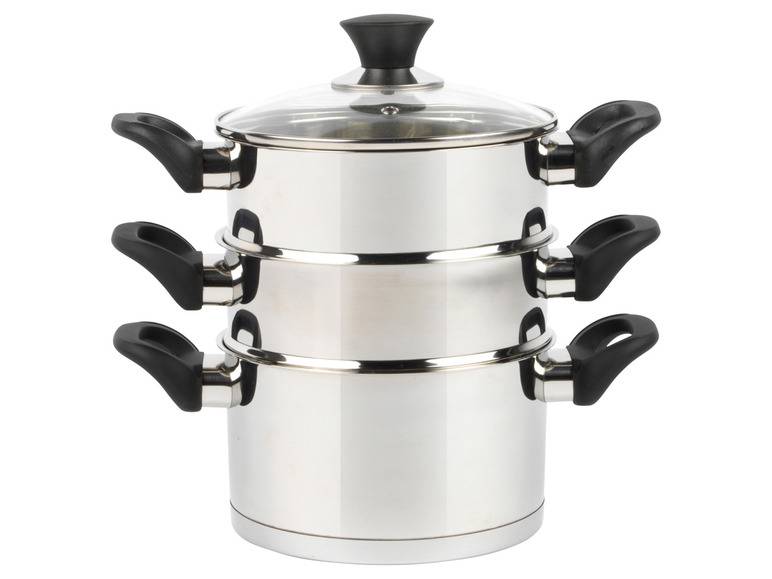 Salter® Dampfgartopf-Set, 4-tlg. Ø 18 cm Letzte 2 Tage