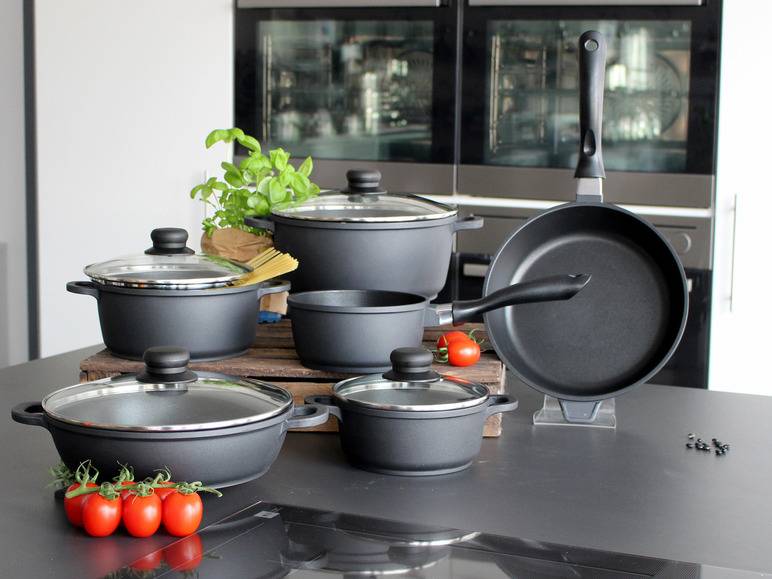 ELO Basic Topfset Black Cast Aluguss Induktion 6 teilig Clearance-Verkauf