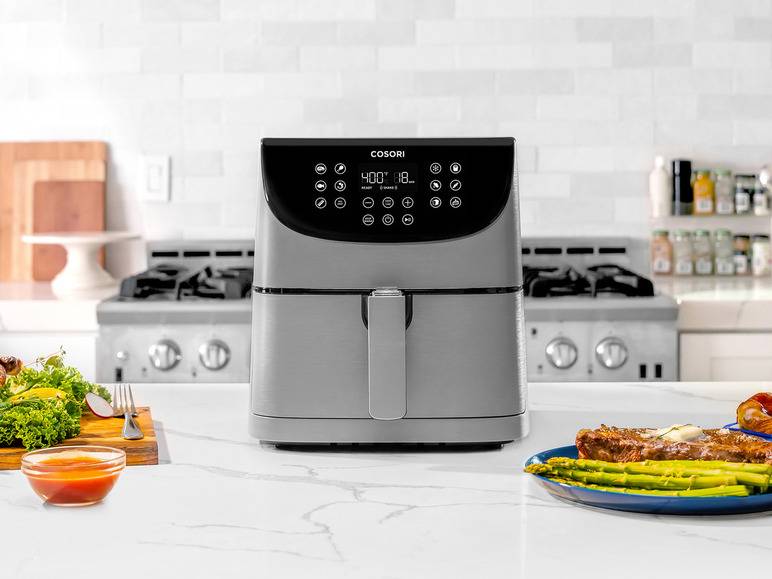Cosori Heißluftfritteuse CP158-AF, 5,5 l, 11 Programme 50% Rabatt für begrenzte Zeit