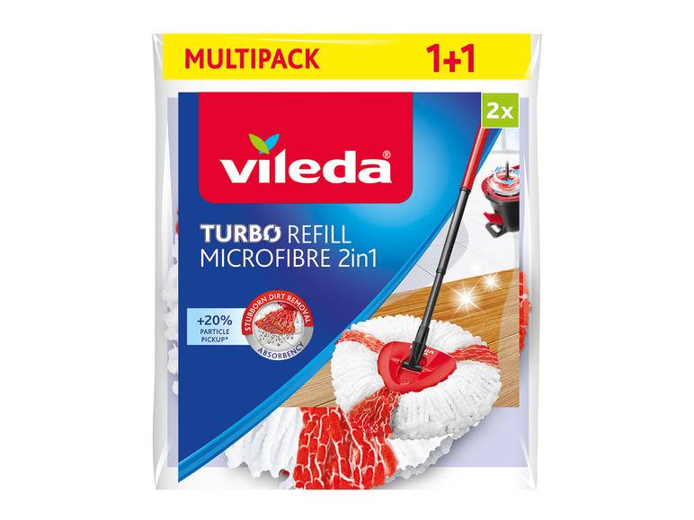 Vileda Turbo Ersatzkopf 2er Begrenztes Angebot