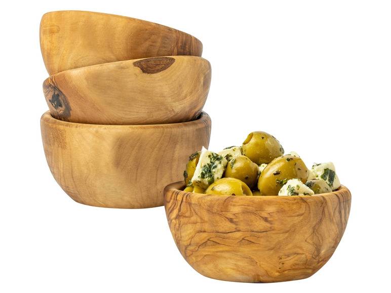 Soltako 2er und 4er Set Antipasti-/Dippschälchen Olivenholz Riesige Ersparnisse