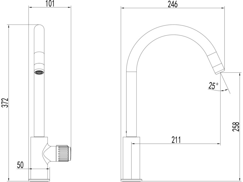 Duschwell Spültischarmatur Basic, mit Neoperl Luftsprudler Tiefpreis