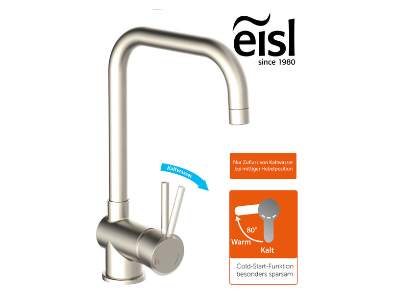 Eisl Küchenarmatur »Futura«, mit Cold-Start Funktion Vatertagsangebot