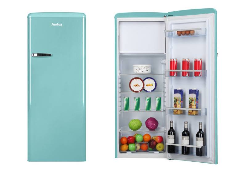 Amica Retro Kühl-Gefrierkombination »KSR 34 64 150TRB« Tiefpreis
