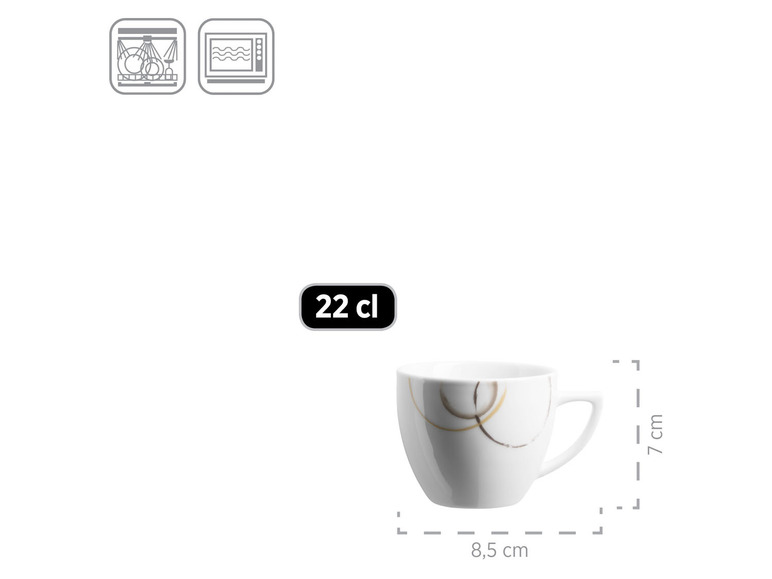 MÄSER Geschirr-Set »Nela«, beige/braun/weiß, 30-teilig Letzte 2 Tage