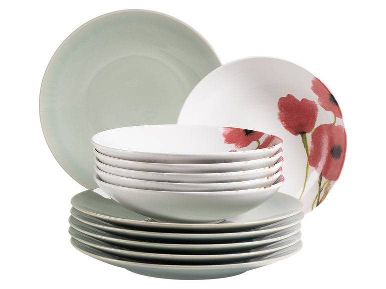 MÄSER Serie Ossia, Teller-Set 12tlg 50% Rabatt mit kostenlosem Versand