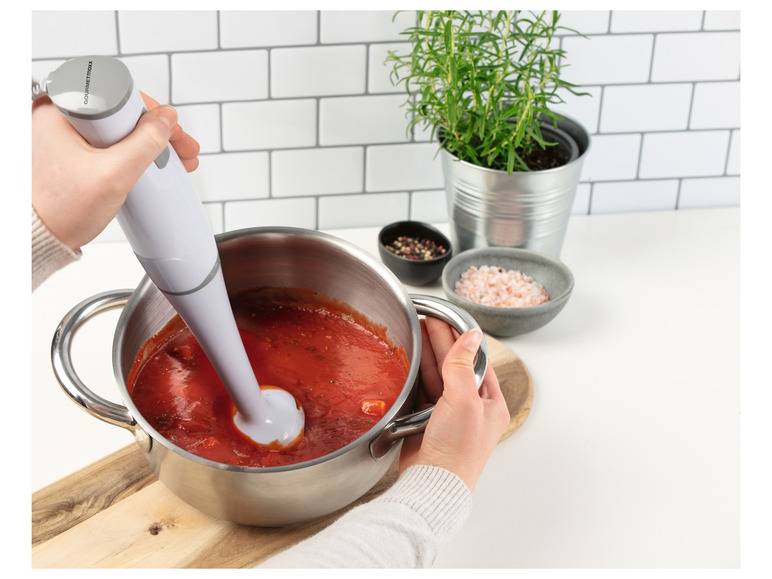 GOURMETmaxx Stabmixer 400 W weiß/grau Clearance-Verkauf