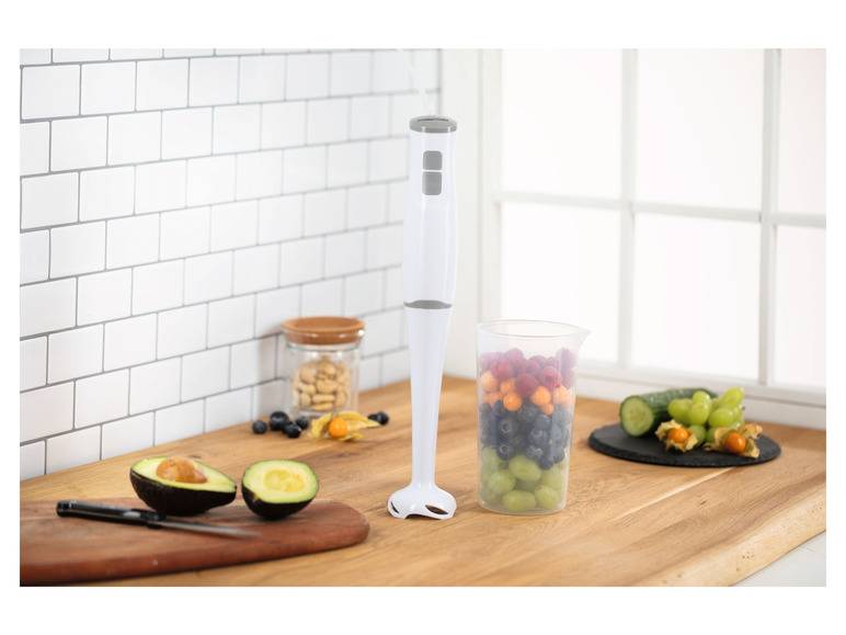 GOURMETmaxx Stabmixer 400 W weiß/grau Clearance-Verkauf