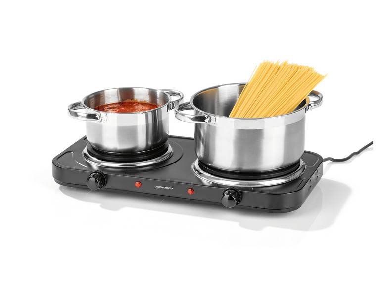 GOURMETmaxx Doppelkochplatte 2500 W schwarz Günstig kaufen