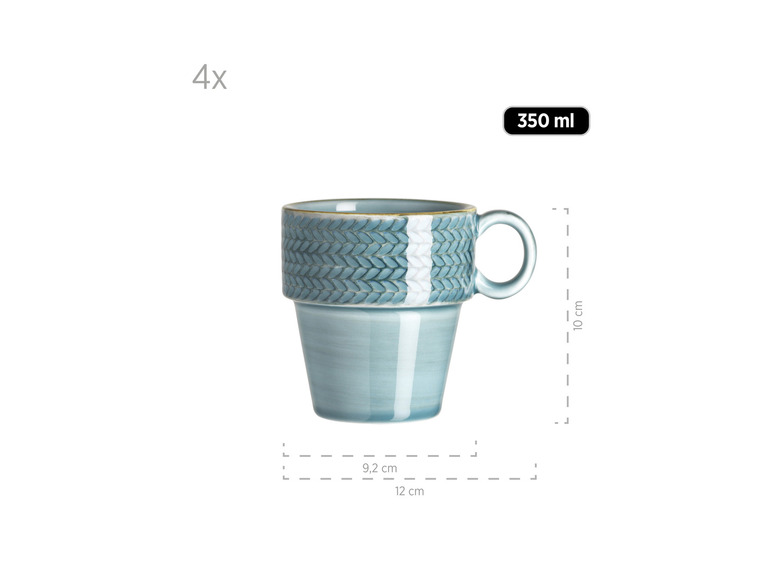 MÄSER Kaffeetassen-Set »Prospero«, 4 Stück, handbemalt Exklusivangebot