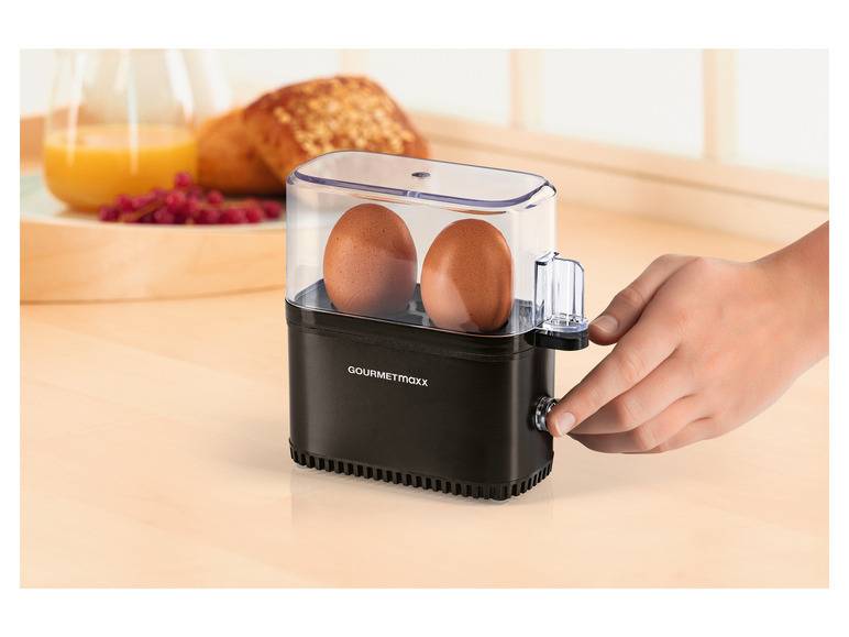 GOURMETmaxx Eierkocher Kompakt 2.0 250 W schwarz matt Kauf eins, bekomm eins gratis