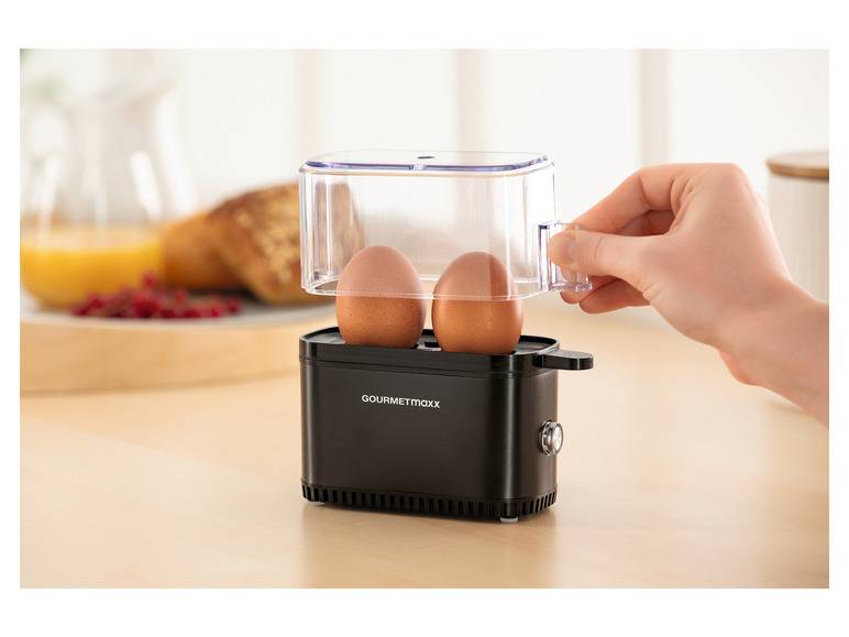 GOURMETmaxx Eierkocher Kompakt 2.0 250 W schwarz matt Kauf eins, bekomm eins gratis