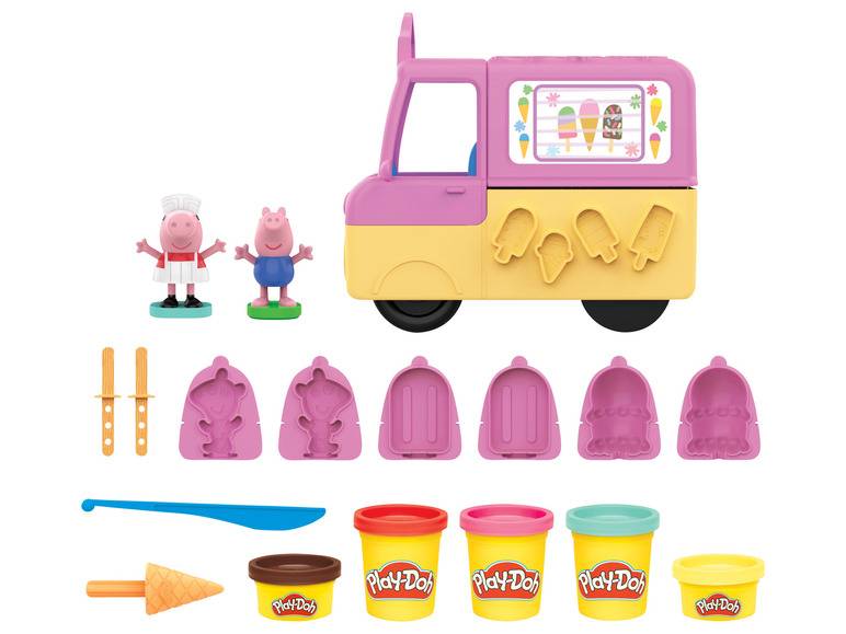Play Doh Peppas Ice Cream Playset, mit 2 Figuren und 5 Dosen Spielknete Neueste Stile