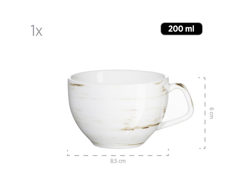 MÄSER Kaffeetassen-Set, Serie »Derby«, 8-teilig 50% Rabatt mit kostenlosem Versand