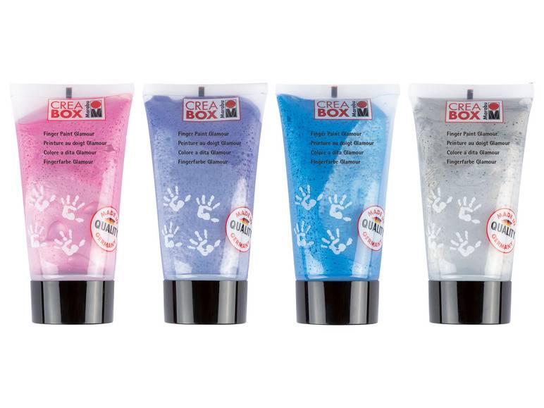 Marabu CREABOX Fingerfarbe, 4 Farben Online
