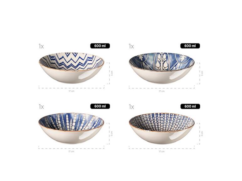 MÄSER Salat-Set »Iberico Blue«, 5-teilig, 4 Designs Fabrikverkauf