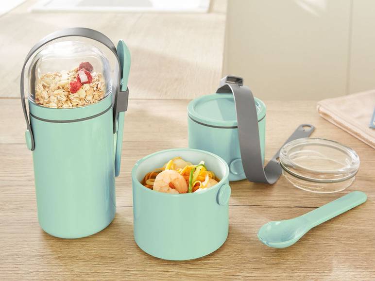 ERNESTO® To-Go-Boxen, mit Trageriemen Rabatt