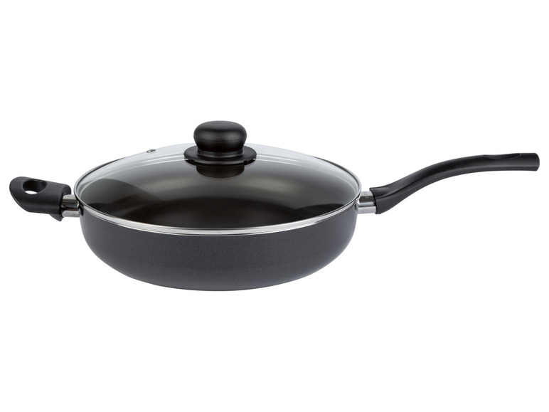 ERNESTO® Sauteuse »Alu Noir« 28 cm mit Gegengriff und Glasdeckel Saisonale Angebote