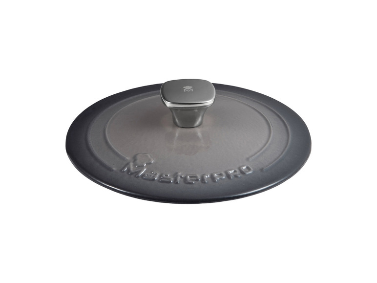 Masterpro Kasserolle, Gusseisen, mit Deckel, Ø 27 cm Letzte 2 Tage