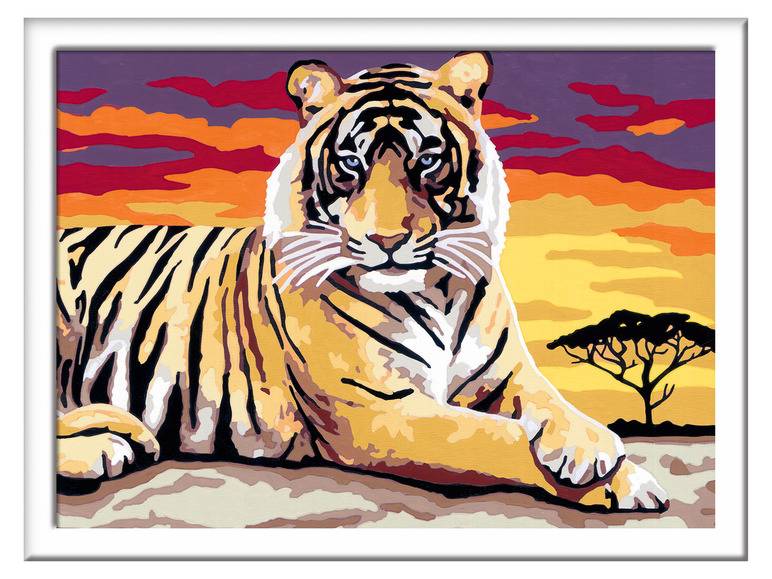 Ravensburger Malen nach Zahlen »Majestätischer Tiger« Bis zu 50% Rabatt
