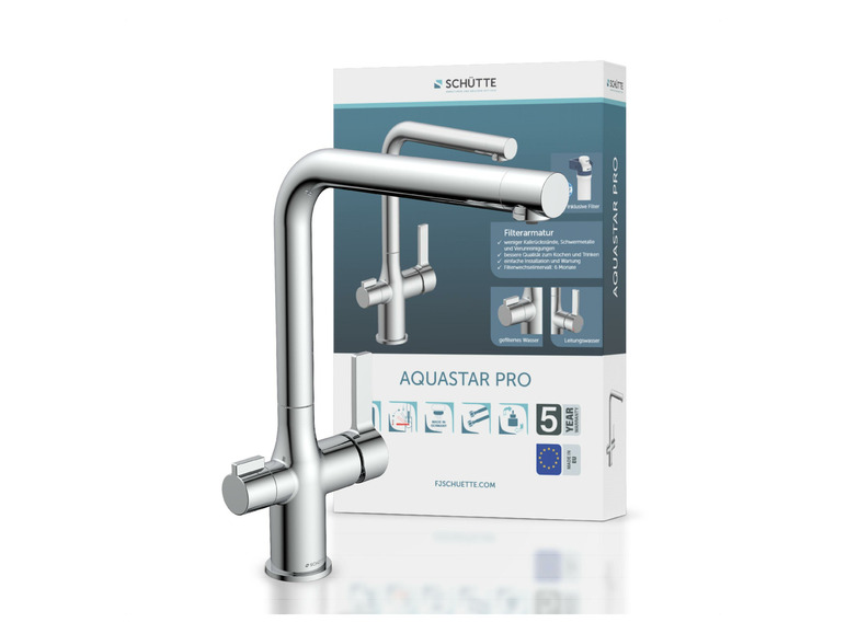 Schütte Küchenarmatur mit Filtersystem »Aquastar Pro«, mit 360° schwenkbarem Auslauf Bis zu 60% Rabatt