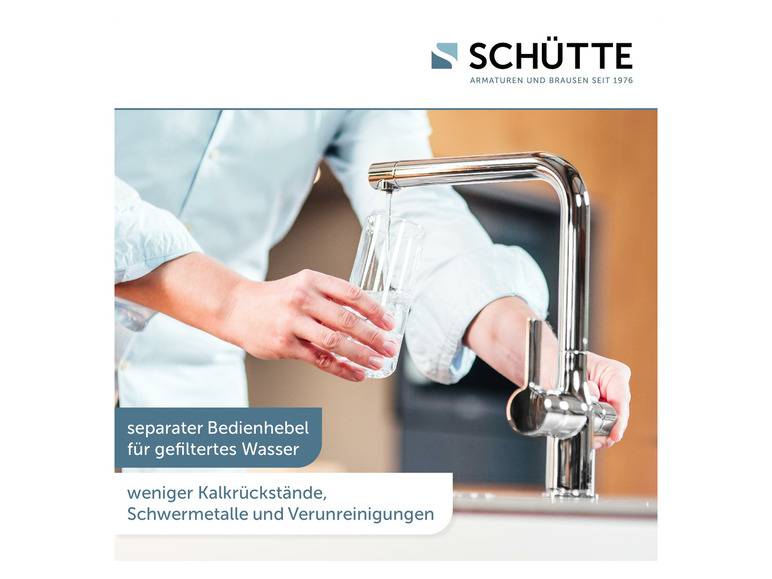 Schütte Küchenarmatur mit Filtersystem »Aquastar Pro«, mit 360° schwenkbarem Auslauf Bis zu 60% Rabatt