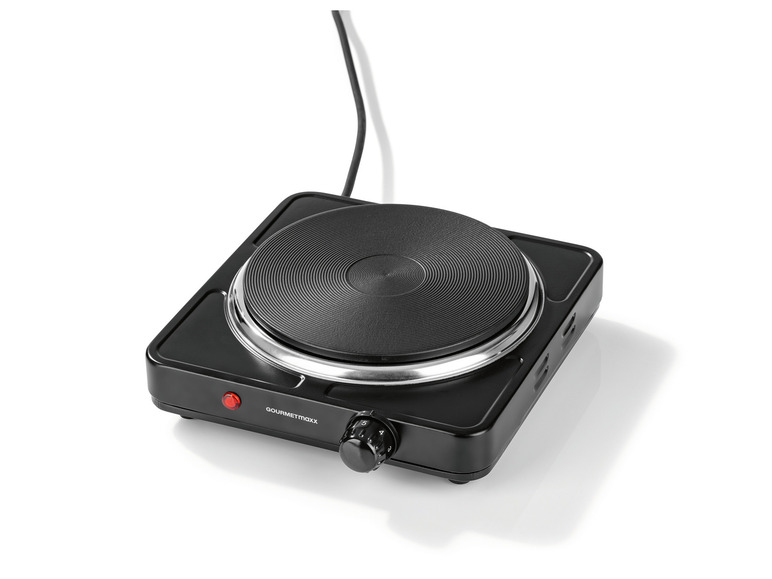 GOURMETmaxx Einzelkochplatte 1500 W schwarz Nur für heute