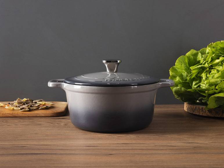 Masterpro Kasserolle, Gusseisen, mit Deckel, Ø22 cm Black Friday Preise