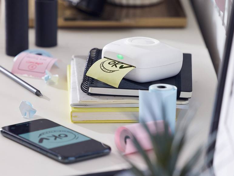 SILVERCREST® Mini Pocket Printer inklusive Papierrolle Begrenzt auf 3 Tage