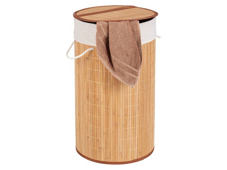 Wenko Wäschetruhe »Bamboo«, 55 l Fassungsvermögen, mit Baumwoll-Wäschesack, aus Bambus Fabrikverkauf