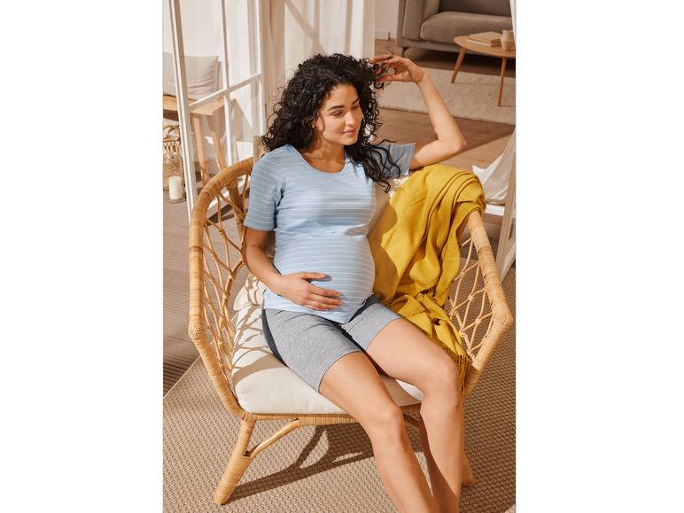 esmara® Damen Umstands-T-Shirts, 2 Stück, in modischer Ripp-Qualität Neuheiten