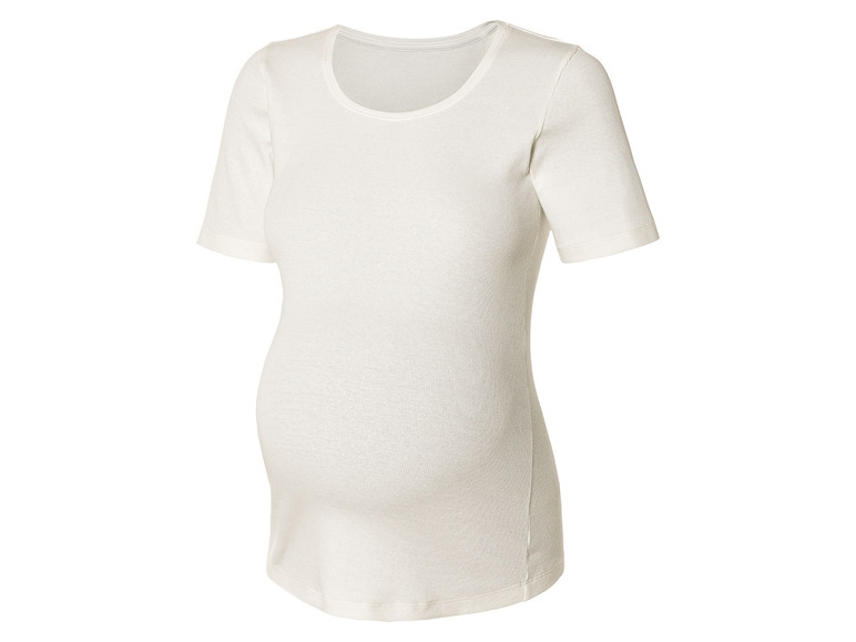 esmara® Damen Umstands-T-Shirts, 2 Stück, in modischer Ripp-Qualität Neuheiten