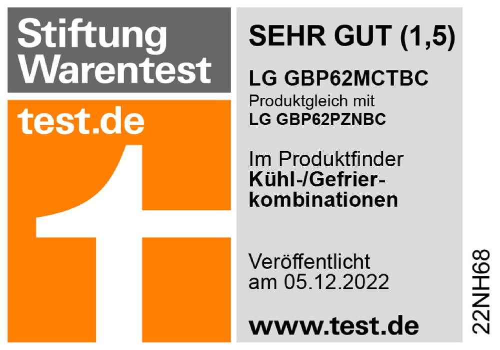 LG Kühl-Gefrierkombination »GBP62PZNBC« Total NoFrost Preisnachlass