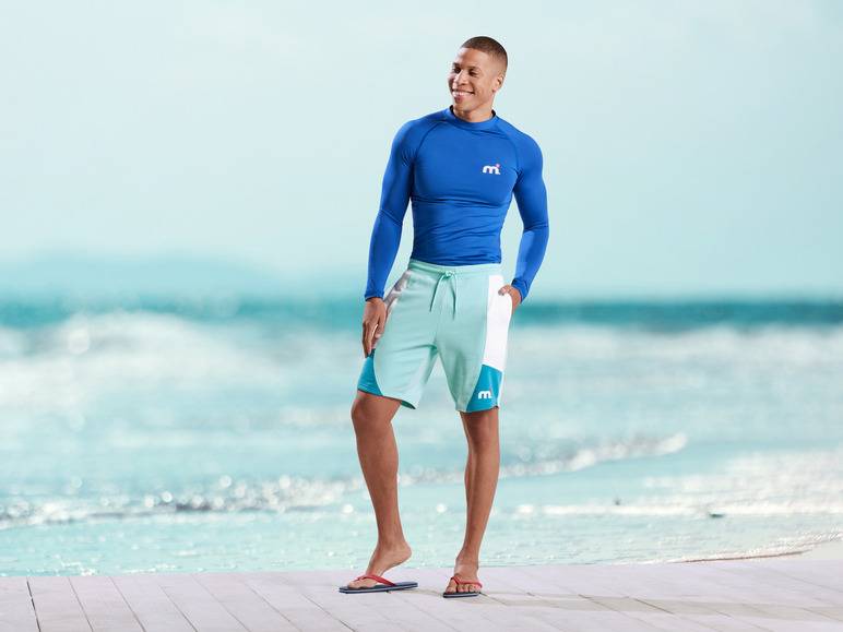Mistral Herren Sweatshorts mit HeiQ Technologie Mint Online Outlet