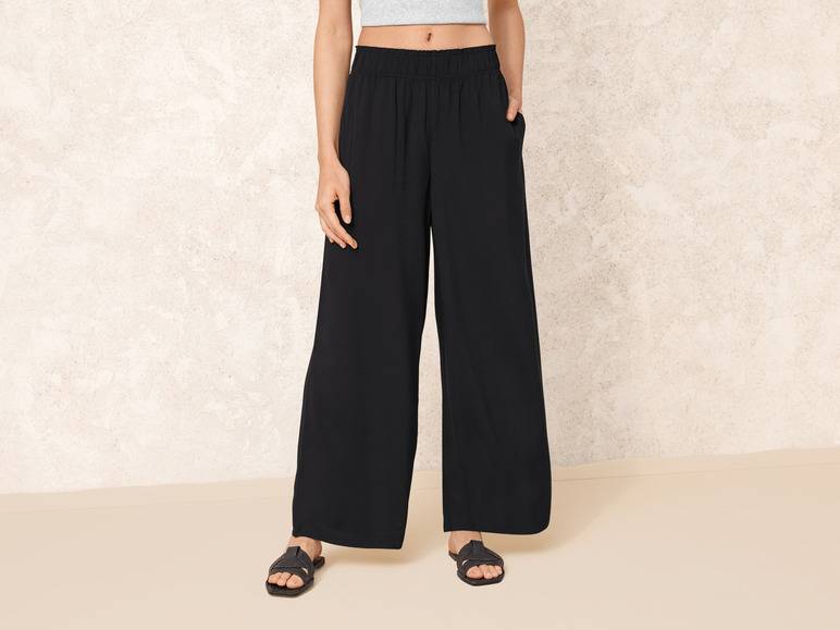 esmara® Damen Wide-Leg-Hose mit elastischem Gummizugbund Bestseller