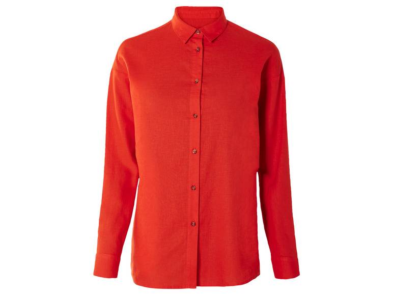 esmara® Damen Leinenbluse, leger geschnitten Sonderangebote