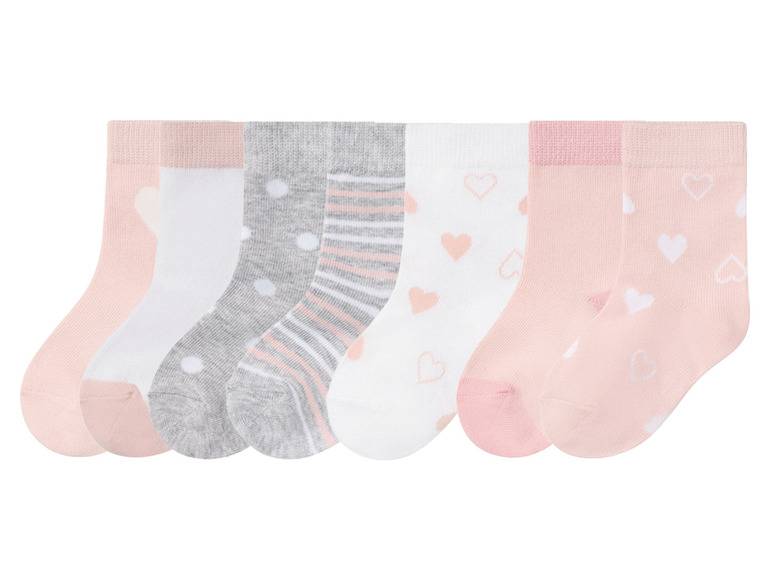 lupilu® Kleinkinder Socken, 7 Paar, mit Bio-Baumwolle Bis zu 55% Rabatt