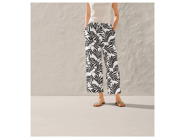esmara® Damen Leinenhose mit normaler Leibhöhe Nur noch ein Tag übrig