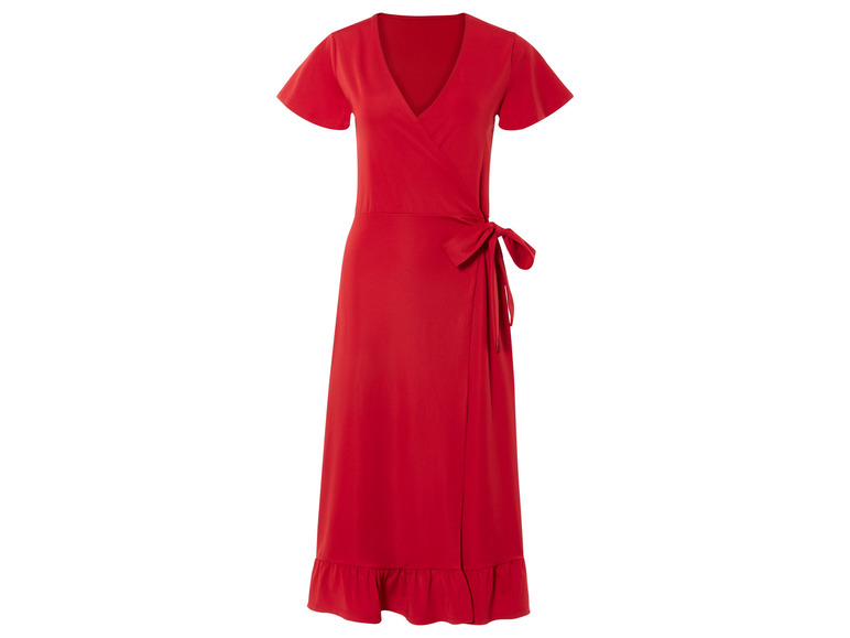 esmara® Damen Wickelkleid mit verspielten Volants Kostenloser Versand international
