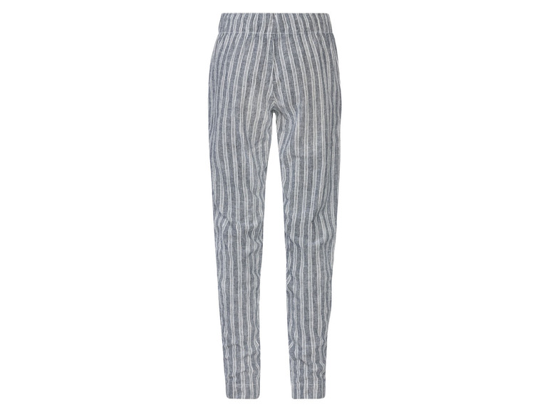 esmara® Damen Leinenhose mit Gummizugbund und Bindeband Speichern exportieren
