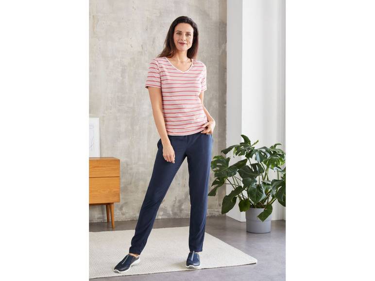 esmara® Damen T-Shirt, 2 Stück, mit hohem Baumwollanteil Verkauf