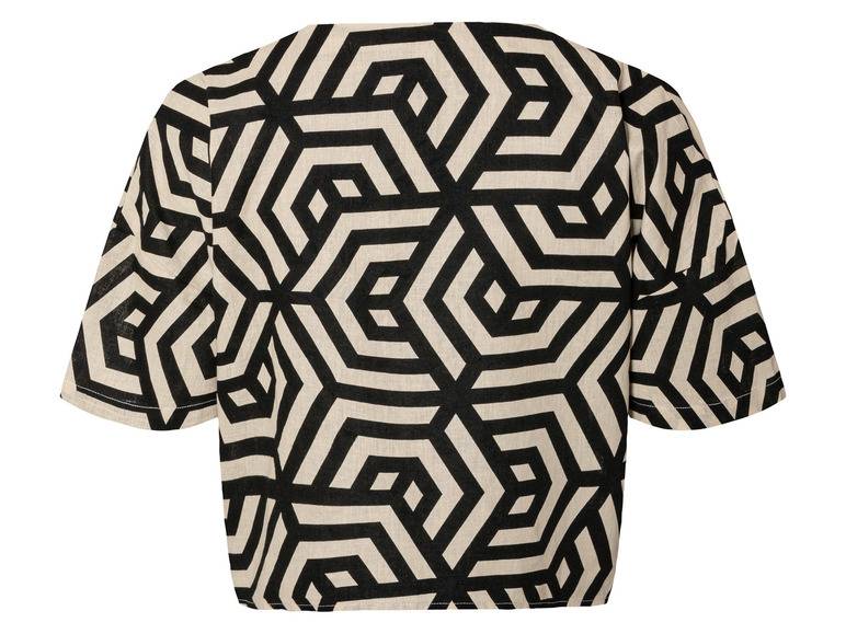 esmara® Damen Leinenbluse, leger geschnitten im Angebot