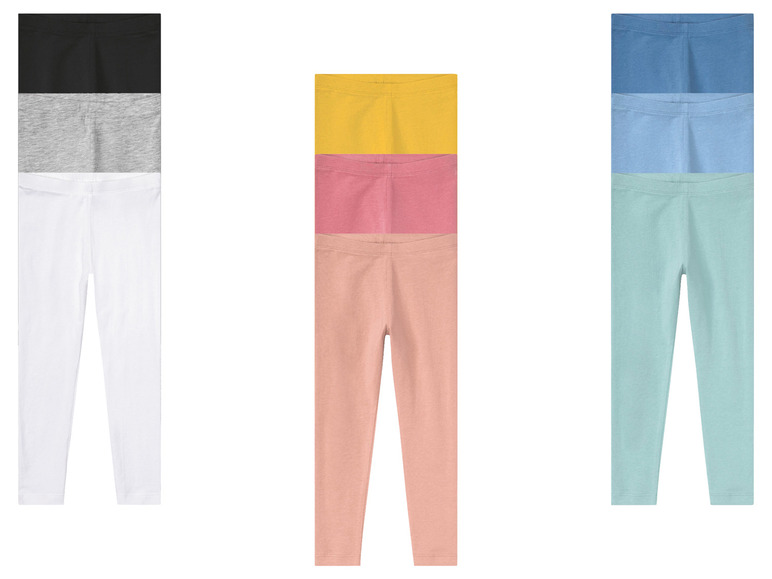 lupilu® Kleinkinder Leggings, 3 Stück, mit hohem Baumwollanteil Rabatt