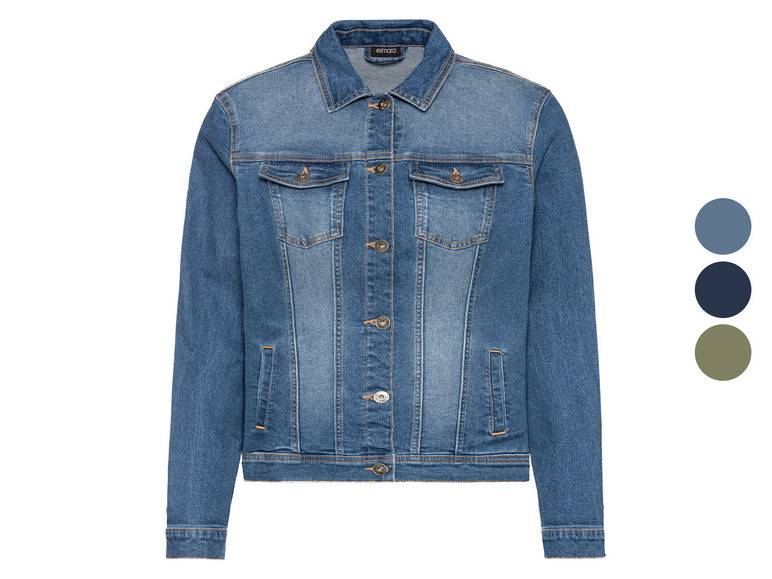 esmara® Damen Jeansjacke, leicht tailliert geschnitten Großer Ausverkauf