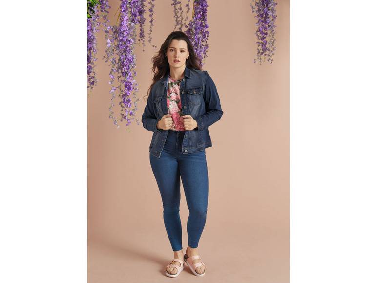 esmara® Damen Jeansjacke, leicht tailliert geschnitten Großer Ausverkauf