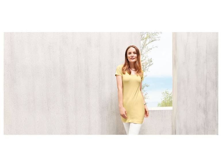 esmara® Damen Longshirt, figurbetont aus Stretchjersey Begrenztes Angebot